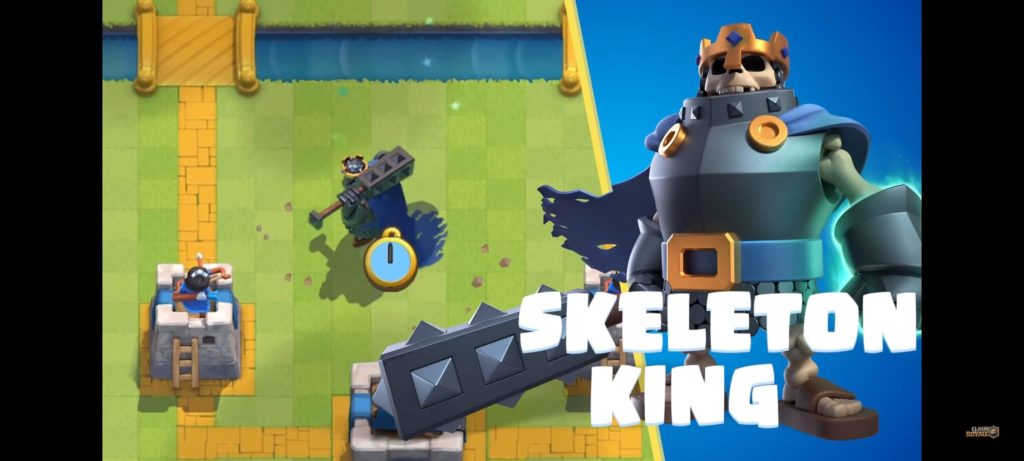 calsh royale skeleton king