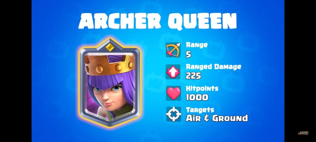 clash royale archer quen hitpoint