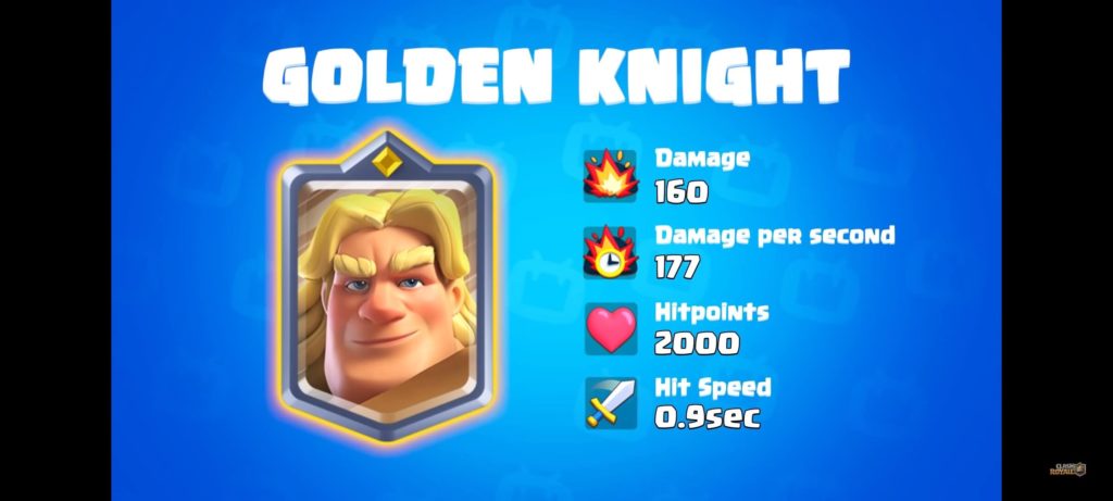 clash royale golden knight