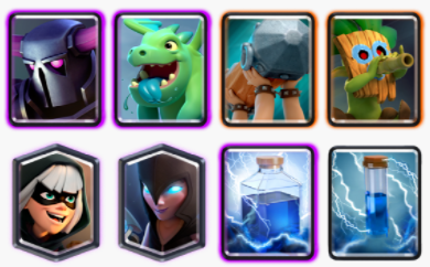 Battle Ram Pekka Night Witch Deck