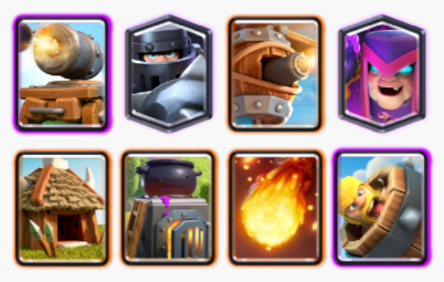 Mega Knight Goblin Hut Deck